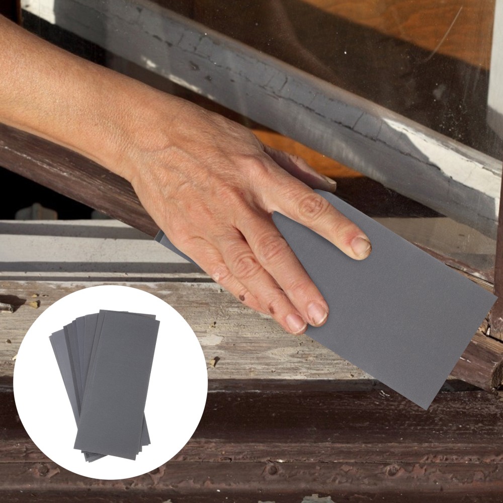 12 Sheets Abrasive Dry Wet Sandpaper Sheets Assorted Grit Sandpaper