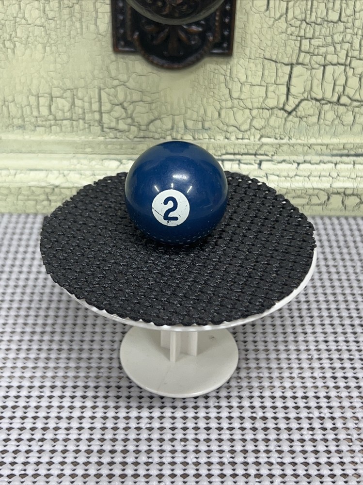Mini Pool Ball #2 Blue Solid 1.5" Diameter Miniature Billiard Replacement Vtg