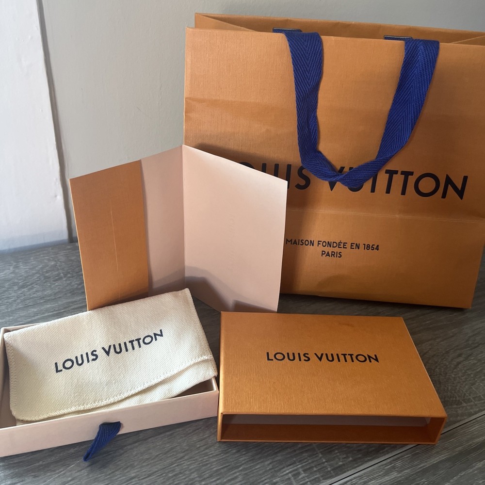 Louis Vuitton Empty Gift Box 4x6 with dust bag +Empty Bag 10x8 ,receipt envelope