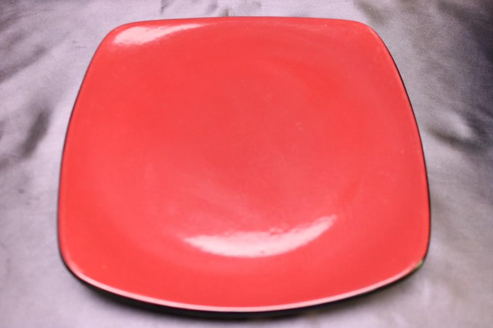 Corelle Hearthstone Chilli Red Square Luncheon / Salad Plate (s)