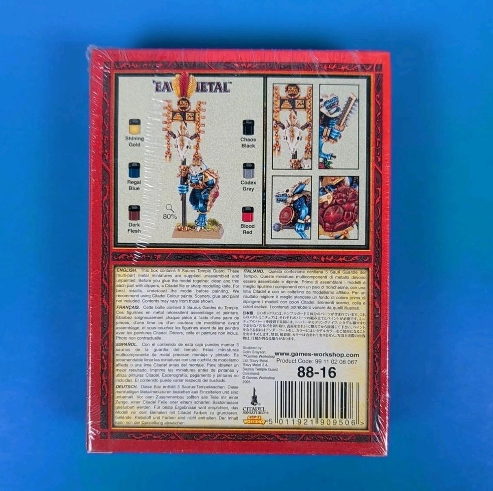 Warhammer Saurus Temple Guard Command - FACTORY SEALED Games Workshop OOP