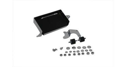 Chrome Battery Carrier Kit for Harley