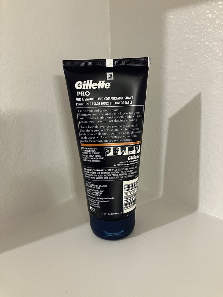 Gillette Pro Hydrates Sensitive Shave Cream Advanced Glide Formula 6oz