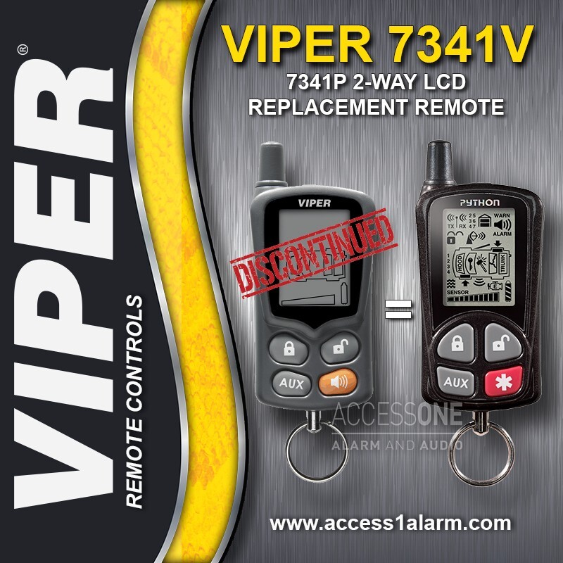 NEW Python 7341P For The Discontinued Viper 7341V 2-Way LCD Remote Control