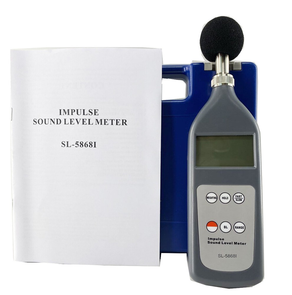 Impulse Decibel Reader Sound Level Meter Noise Meter with Range 25dB~130dB (A)