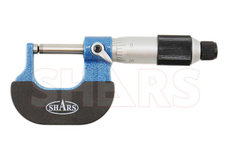 Shars 0-1" Precision Ball Micrometer .0001 Carbide Thickness New !}