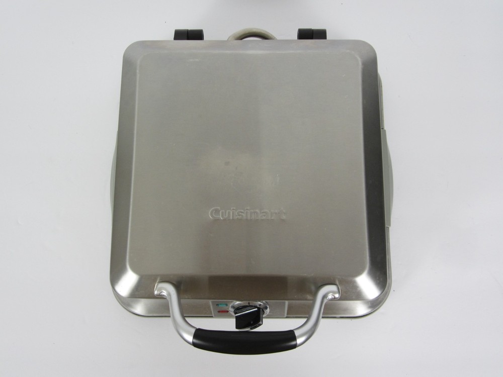 Cuisinart 4-Slice Square Belgian Waffle Maker WAF-4B Stainless Tested Working
