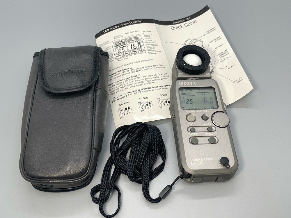 *TOP MINT* SEKONIC L-358 Flash Master Digital Light Meter