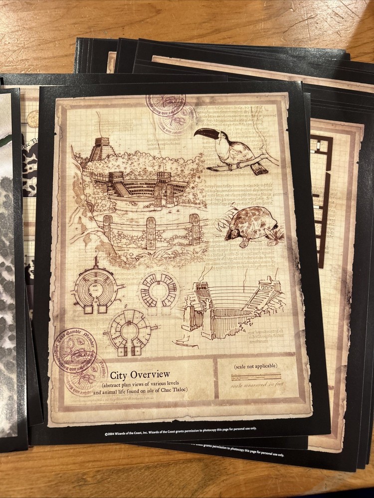 2004 Dungeons & Dragons Accessory Map Folio II Tom Gamble