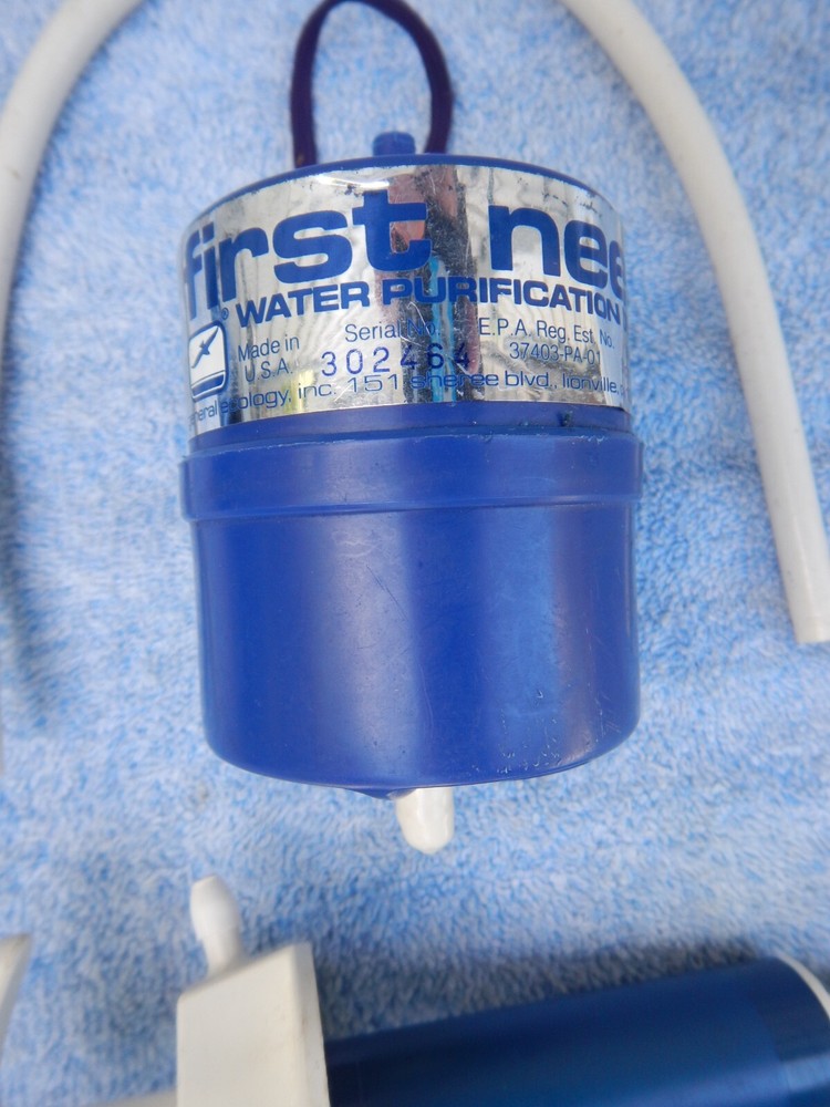 First Need Water Purification Device Microfilter Water Filter Backpacking