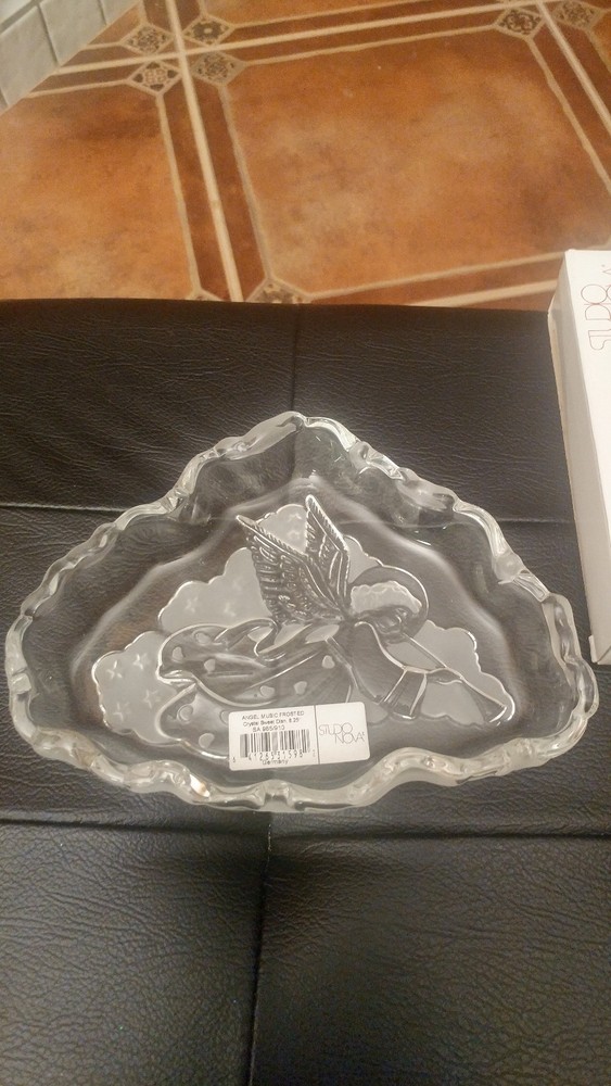 ANGEL CANDY/NUT Crystal Dish By Mikasa