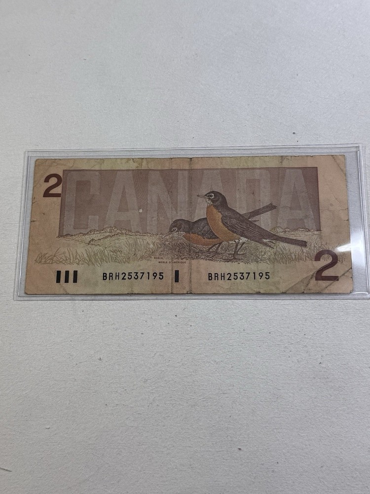 1986 Canada 2 Dollar Banknote P# 94b