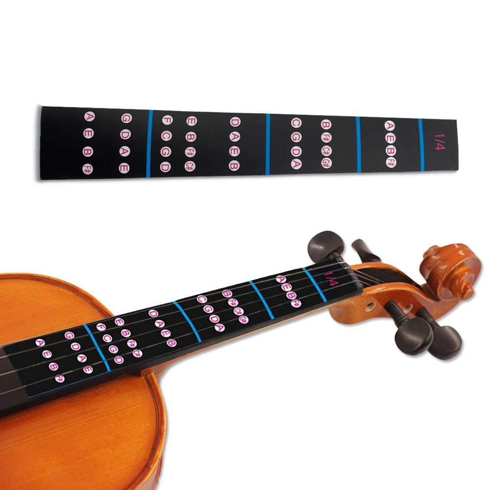 1/4 Size Violin Fingerboard Sticker for Beginners Guide Label