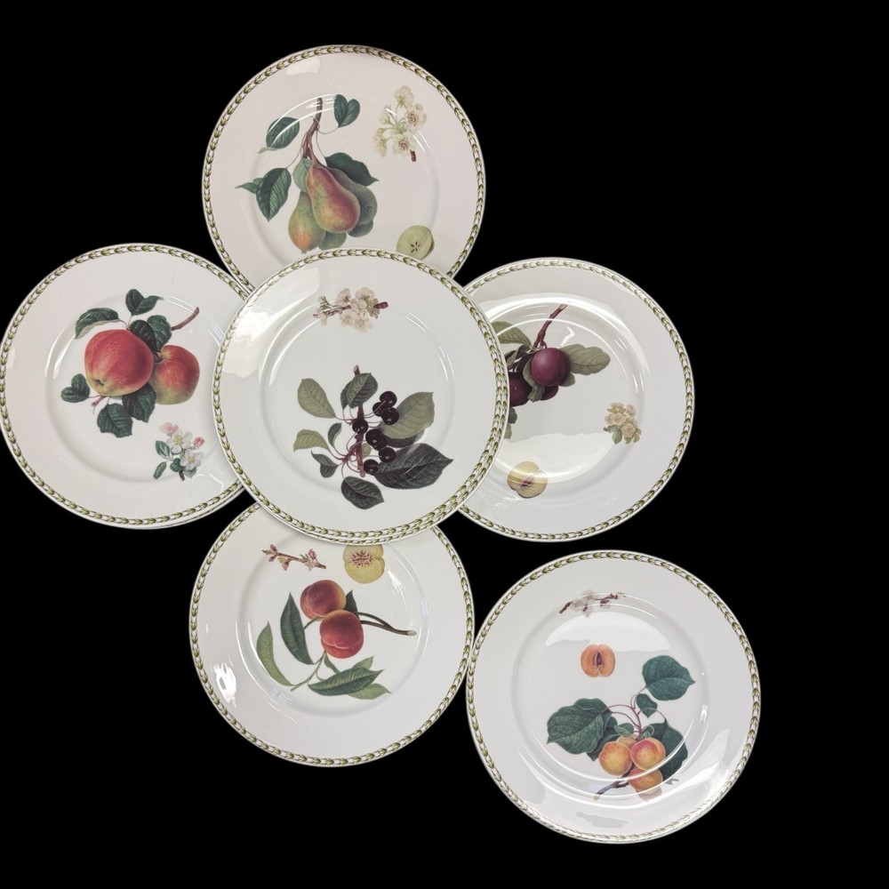 Queen's "Hookers Fruit" Dinner Plates Set of Six