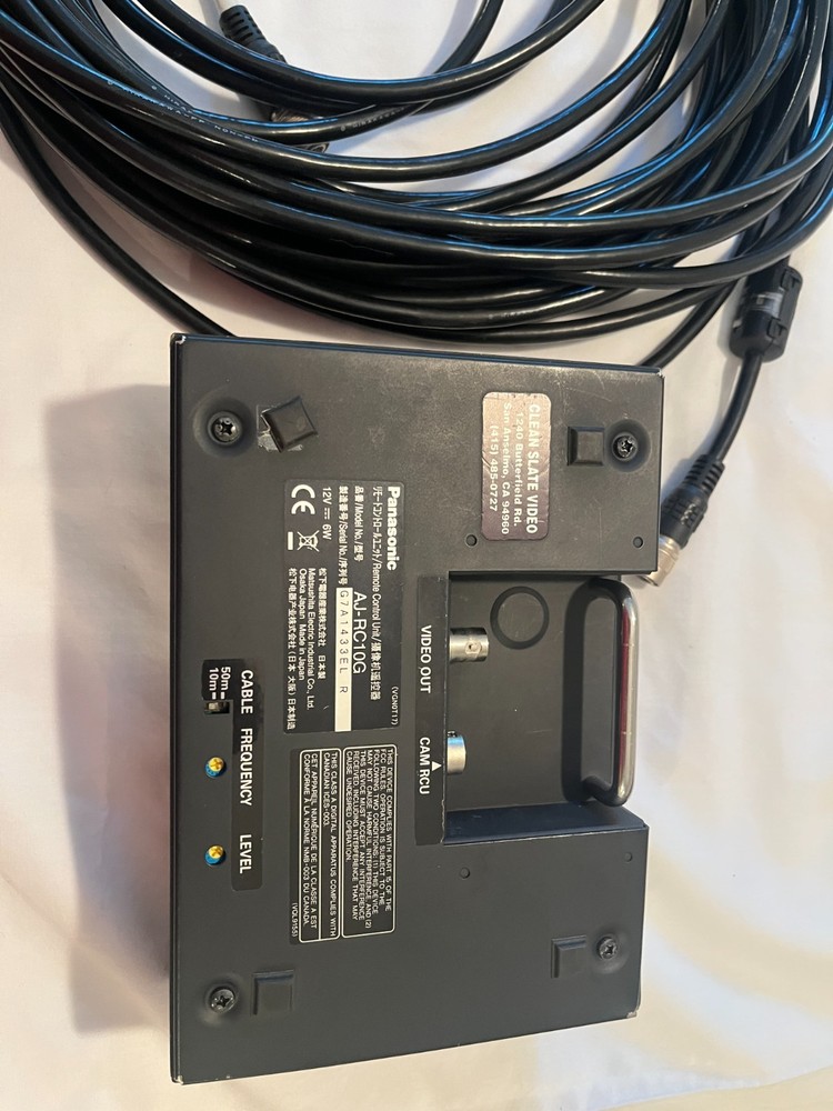 Panasonic AJ-RC10G Remote Control With Cable 30 ft