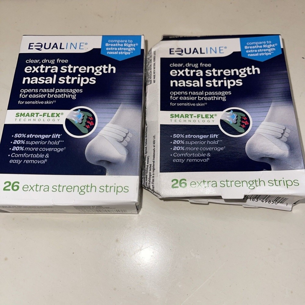 Equaline Extra Strength Nasal Strips 52 CLEAR