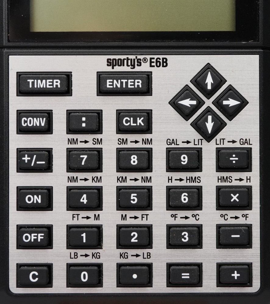 Sporty’s E6B Electronic Pilot Flight Computer w/ Manual Case & Reference Card