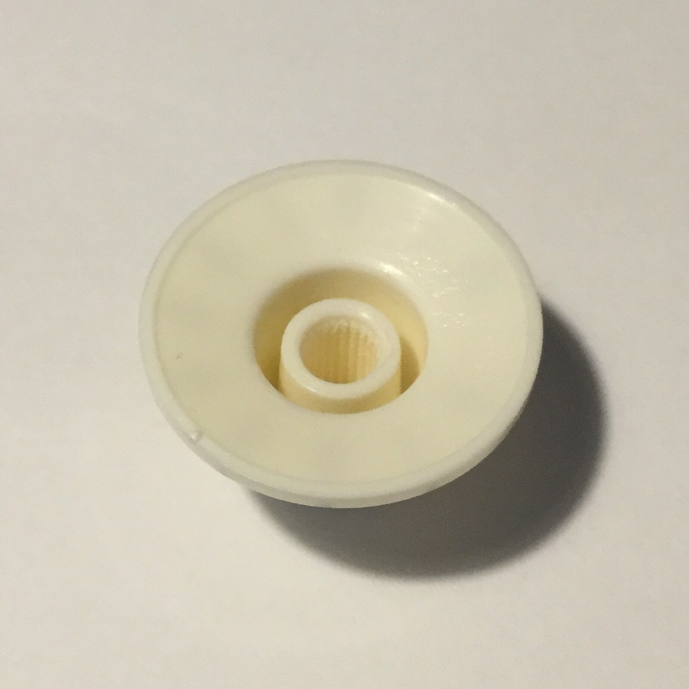 (2) AGED WHITE / US SPEC Witch Hat Guitar Knobs / Press On / Tele Jazzmaster