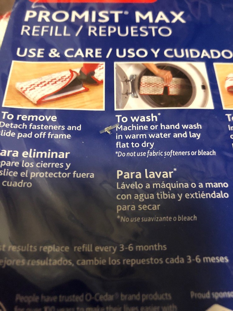 O Cedar Pro Mist MAX Spray Mop Refill Cloth New ProMist