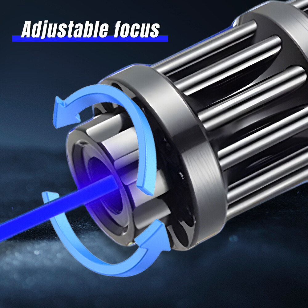 New High Power Blue Llight Burning Laser Pointer Visible Dot Torch Light