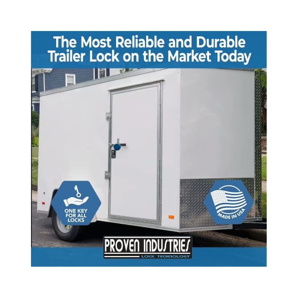 Heavy Duty Puck Locks for Trailers, Shielded Shackle, Enhanced Security