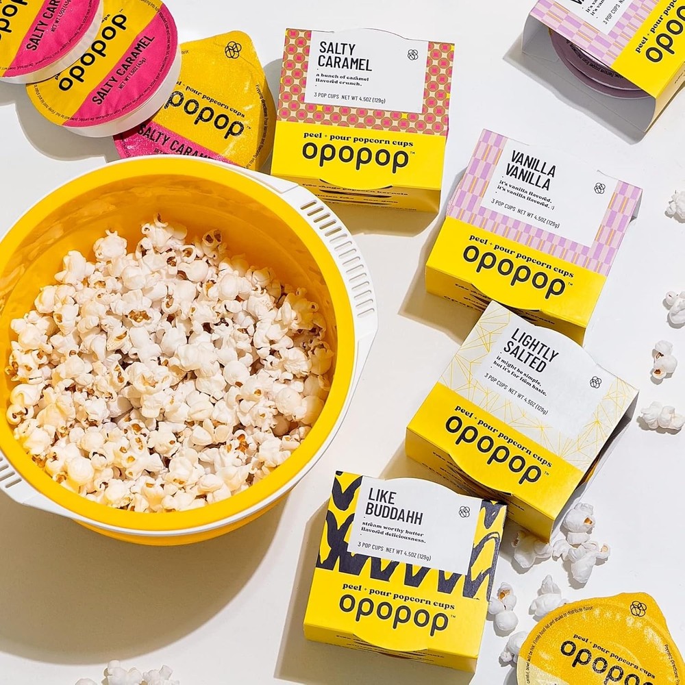Popcorn Maker — Microwave-Safe Popcorn Maker with Foldable Bowl