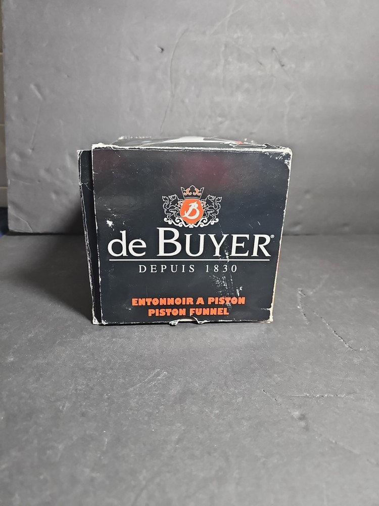 de Buyer KWIK Mini Piston Black Funnel - 0.8 qt