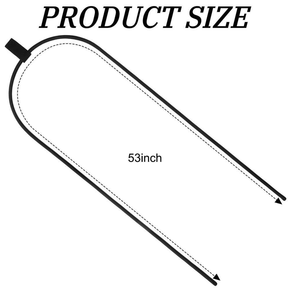 Arrowbash 2 Pcs Replacement Wakeboard Tower Rack Bungee Length 53", black