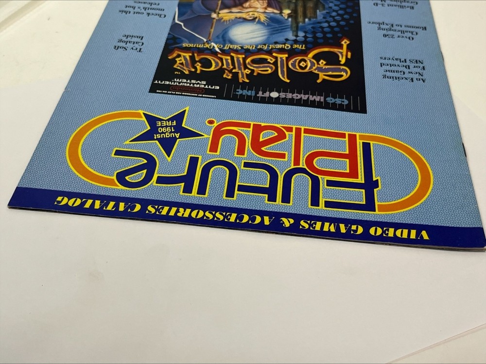 RARE! Future Play AUG 1990 Catalog - Solstice - (#1) (B318)