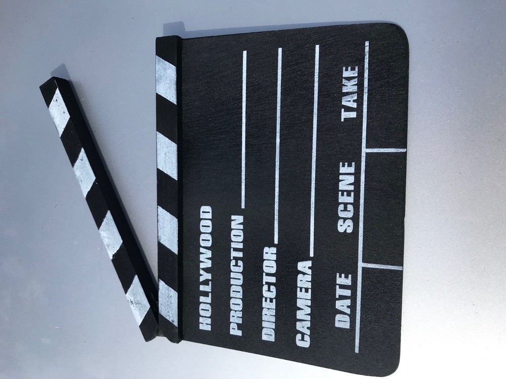 SMALL MOVIE SLATE CLAPPER BOARD COOL & USEFUL