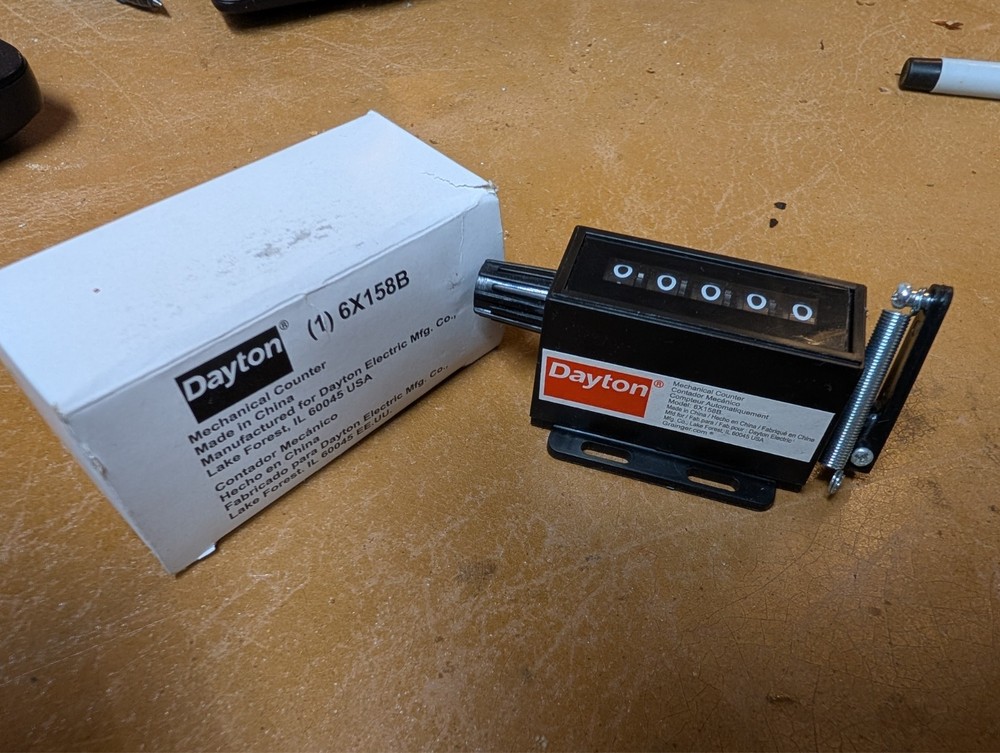 5 digit Dayton Mechanical Counter
