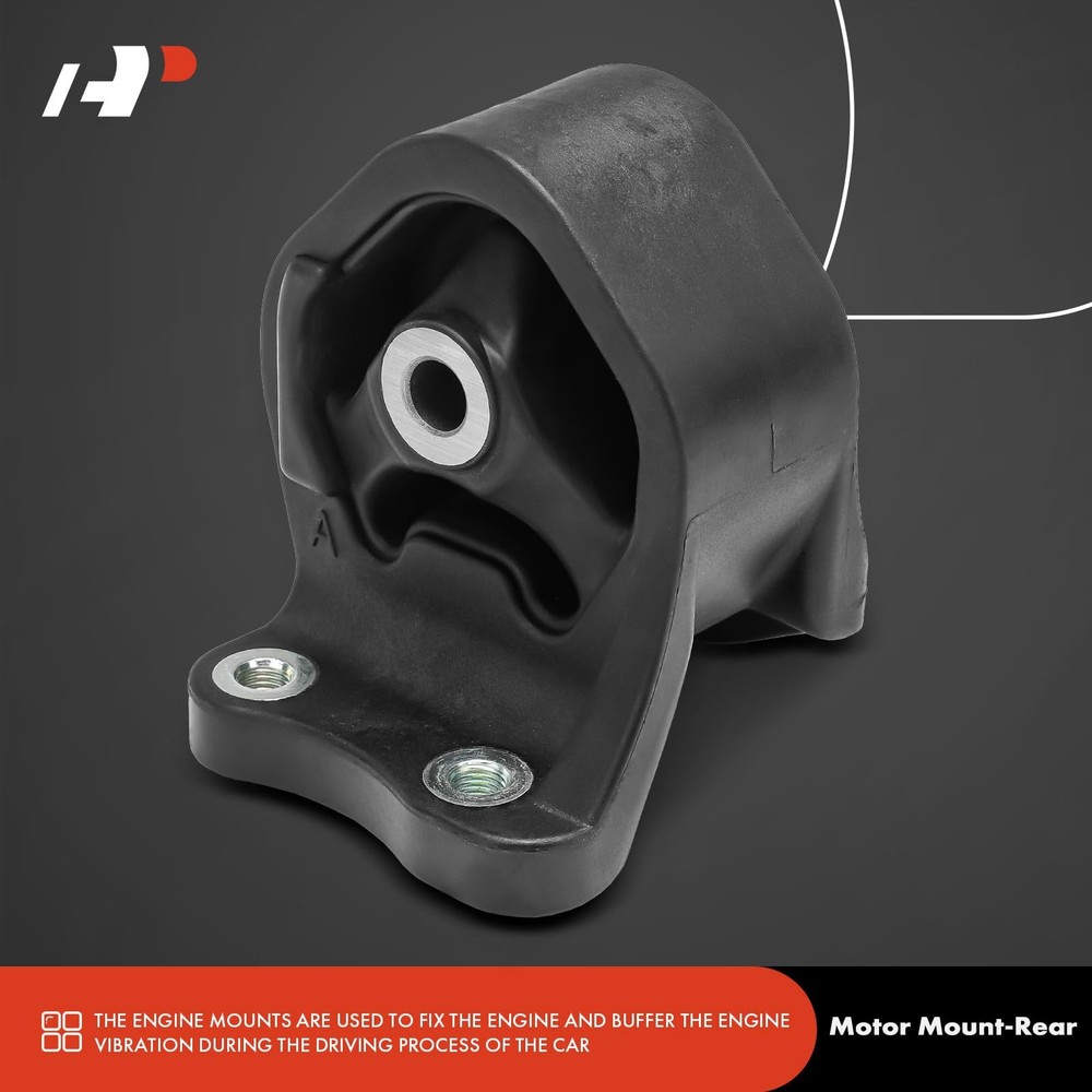 A-Premium 4PCS Engine Motor Mount and Transmission Set Black, Silver