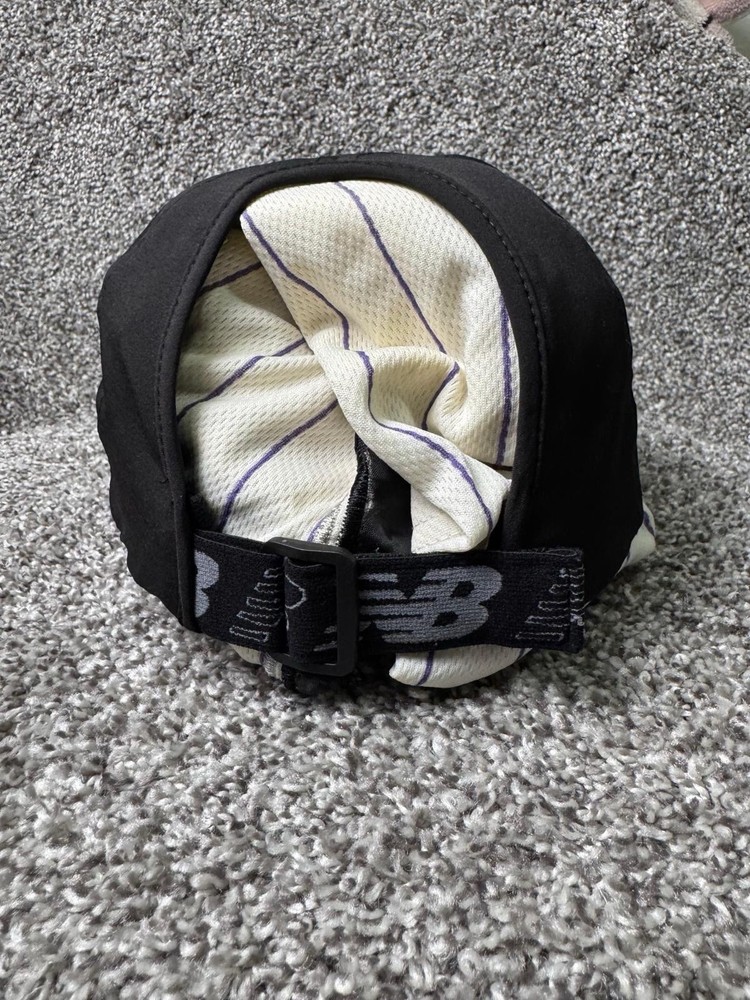 New Balance Hat Cap Strapback Womens One SIze Black Pony Performance Hat