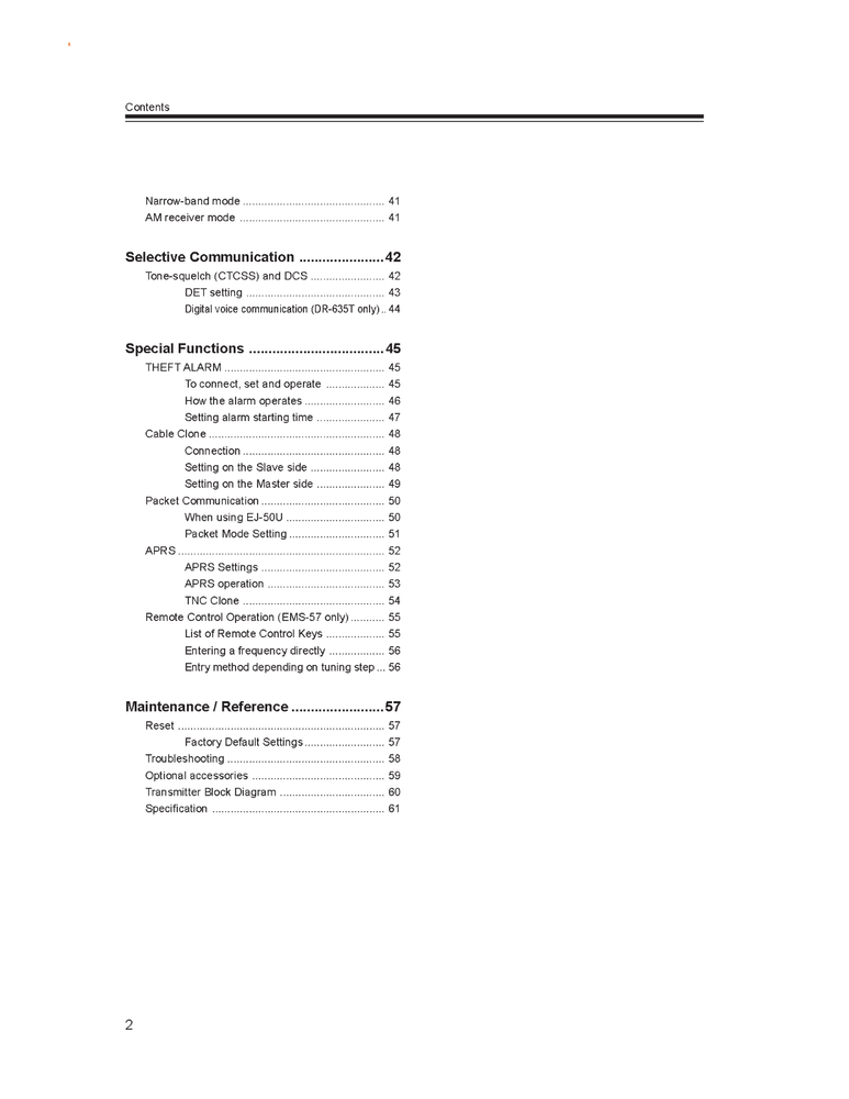 Alinco DR-635 T E Transceiver Instruction Manual 66 Pages Operating Guide