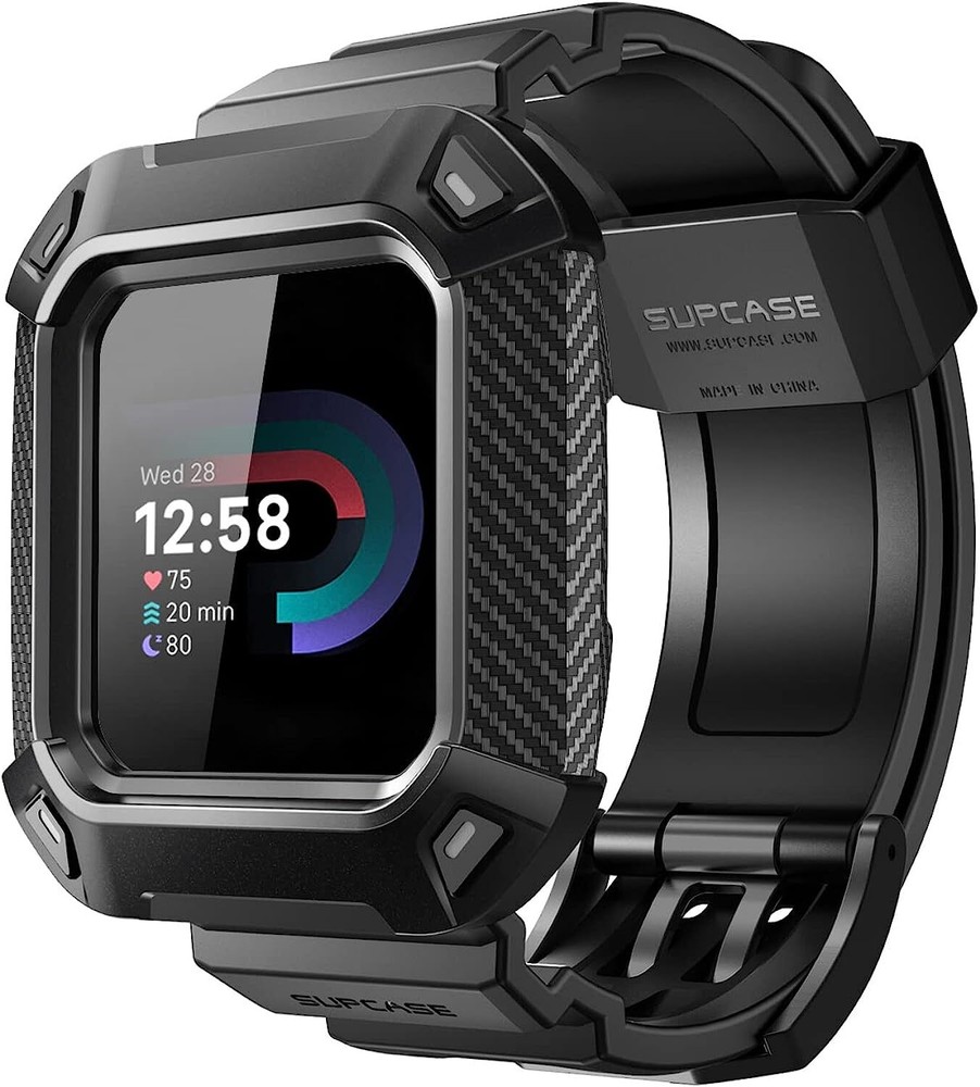 For Fitbit Versa 4/3 For Fitbit Sense 2/1, SUPCASE Wristband Case Durable Cover