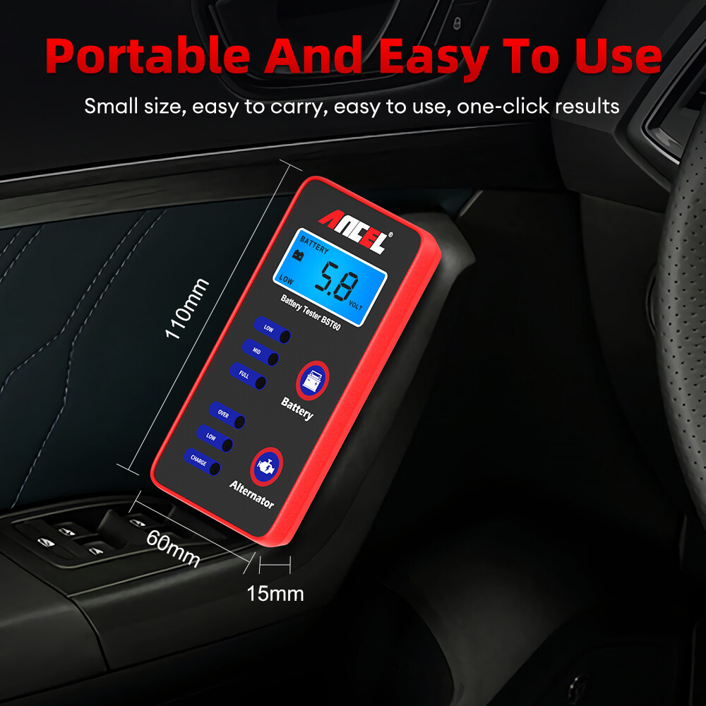 ANCEL BST60 12V Car Battery Tester Digital Analyzer Alternator Charging Tool