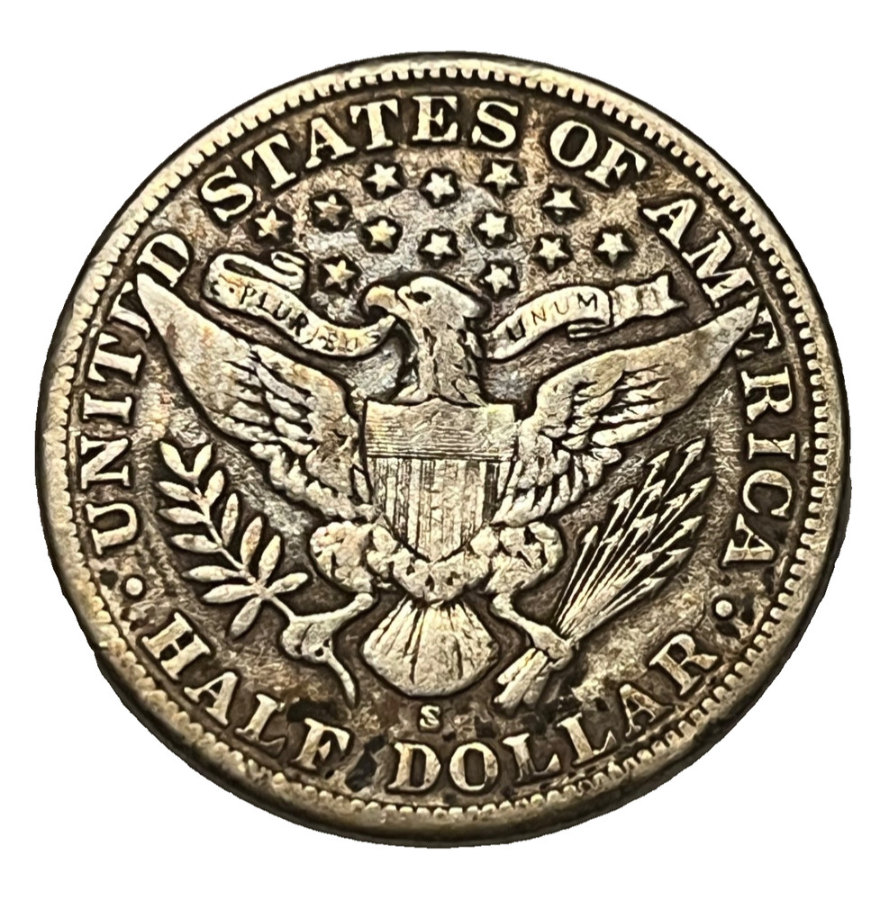 1900-s Barber Half dollar , very Fine
