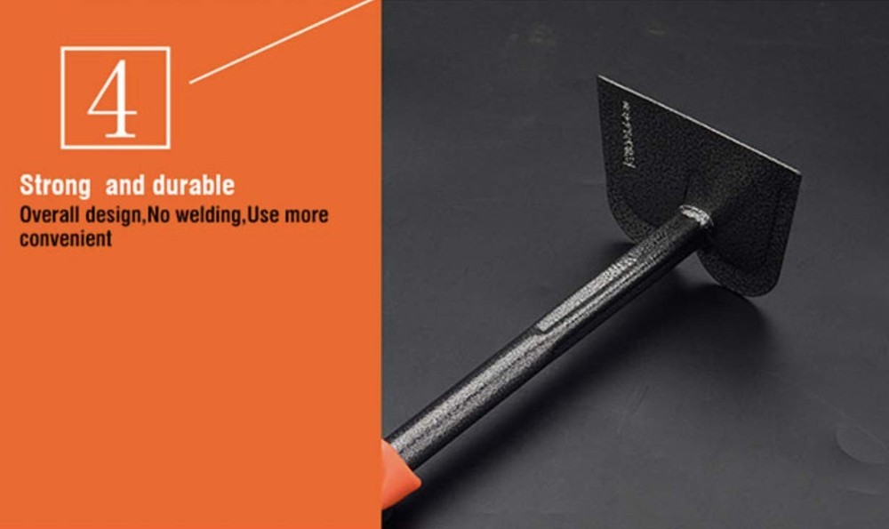 Edward Tools Carbon Steel Hand Hoe black