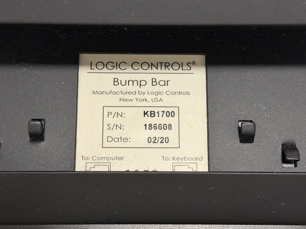 Logic Controls KB1700 Kitchen Display Bump Bar - Please Read