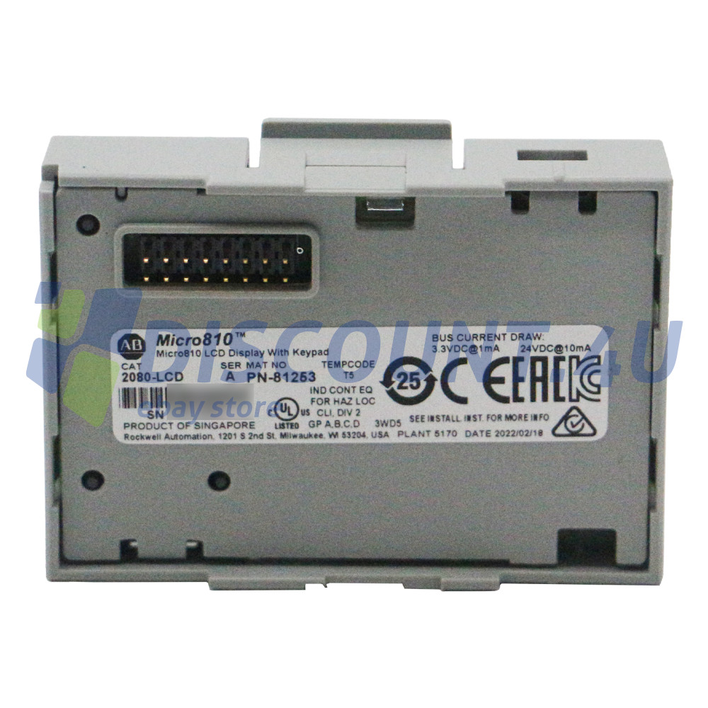 New 2080-LCD Allen-Bradley 2080 Micro800 System 1.5 LCD Display and Keypad