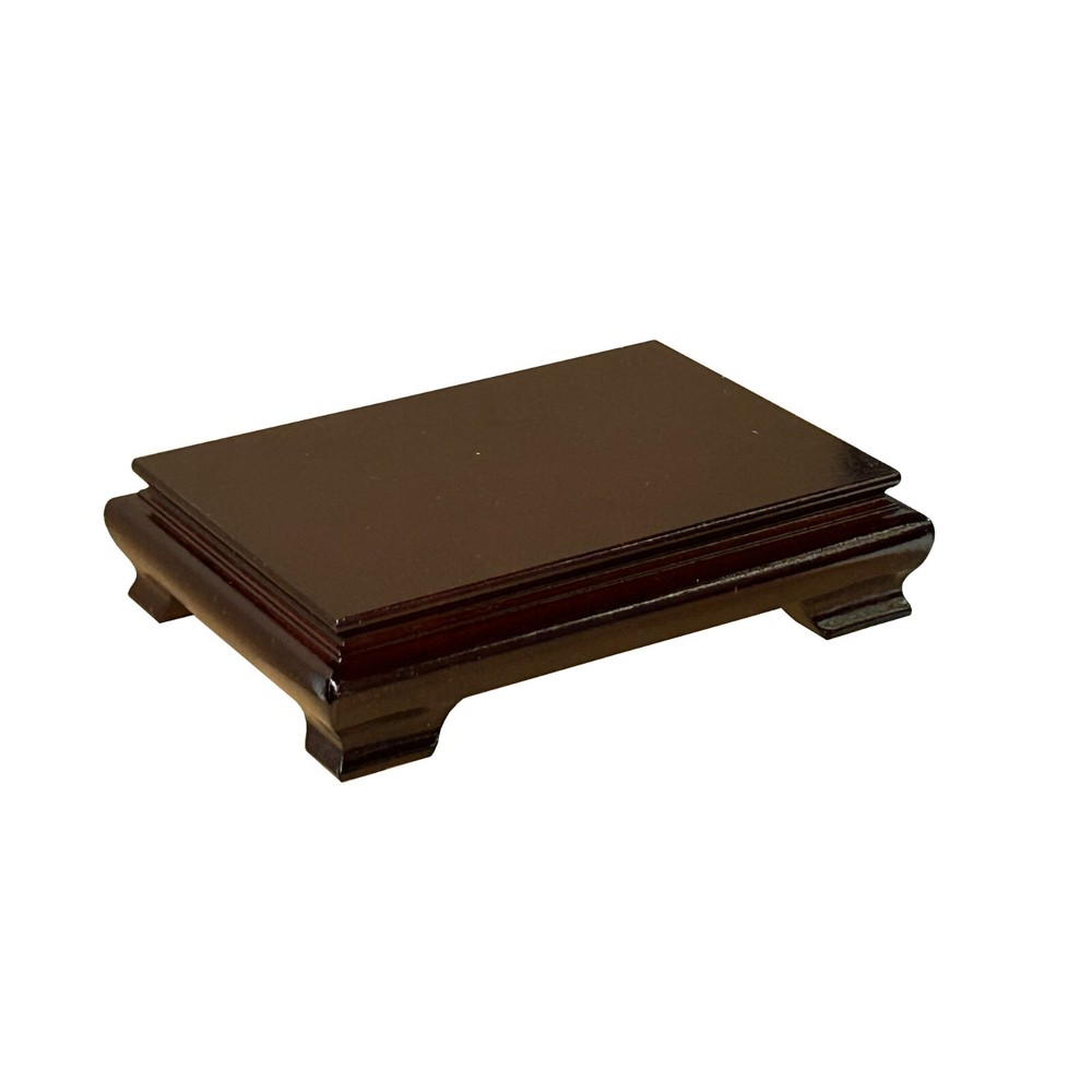 8" Reddish Brown Wood Rectangular Display Stand Riser Easel ws4186B