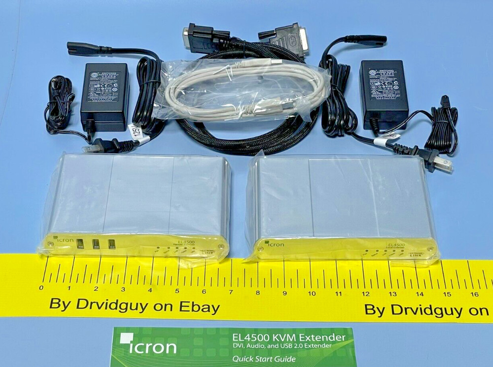 Icron Tech EL4500 KVM Extender DVI, Audio, and USB 2.0 Extender