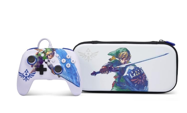 PowerA Enhanced Wired Controller and Case for Nintendo Switch - Master Sword