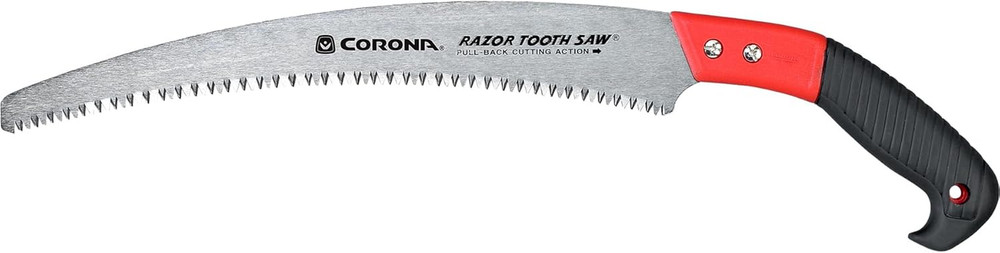 13 Inch Razortooth Pruning Tree Saw Designed for One Handed Use Cuts 7" Branches