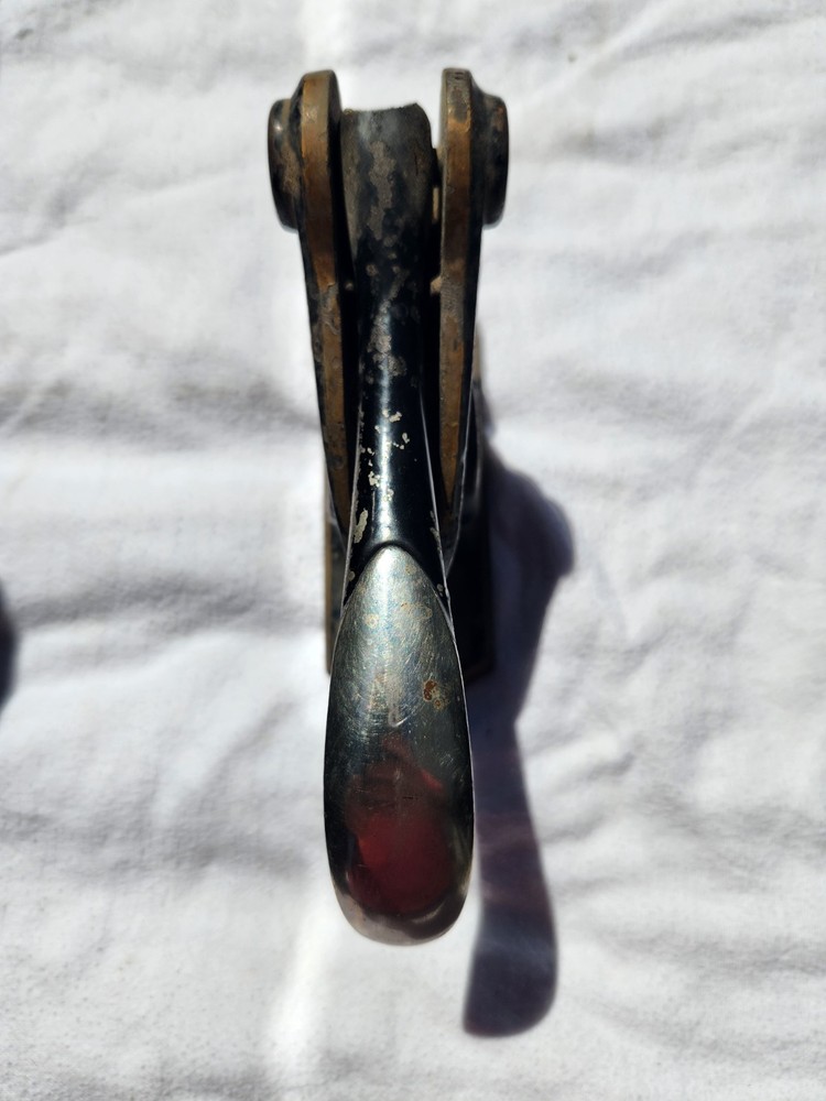 Vintage Cast Iron Notory Hand Press Embossing Machine