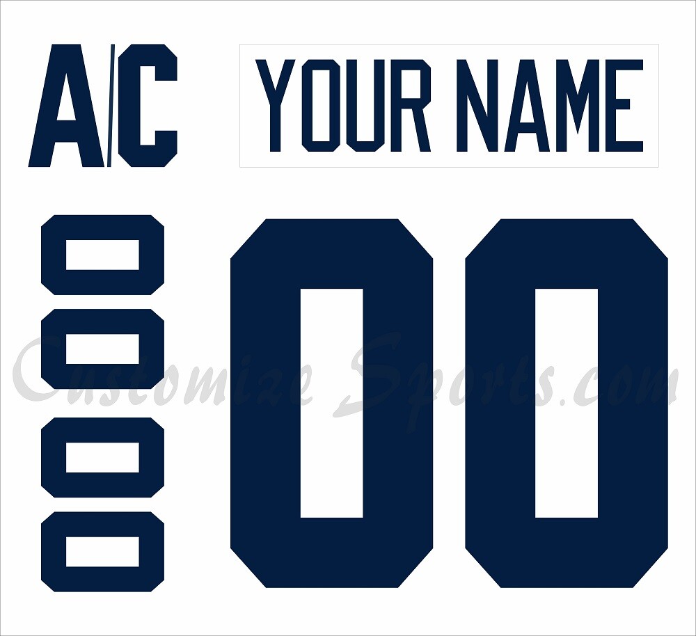 Winnipeg Jets Customized Number Kit For 2022 Reverse Retro Uniform