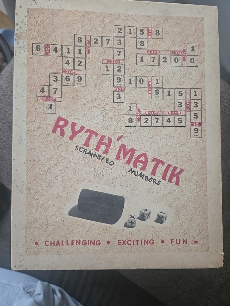 1959 RYTH' MATIK GAME SCRAMBLED NUMBERS