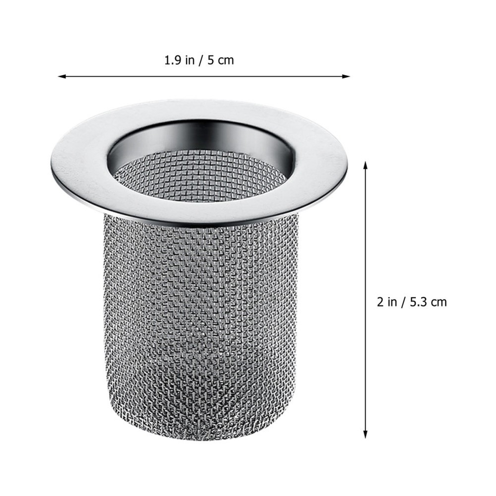 2 Pack Filter for Wash Basin Basket Kitchen Sink Drainage Strainer