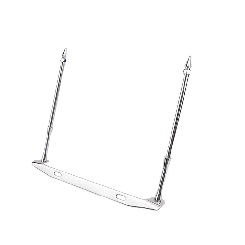 Motorcycle License Plate Mount Double Flag Holder Flag Pole