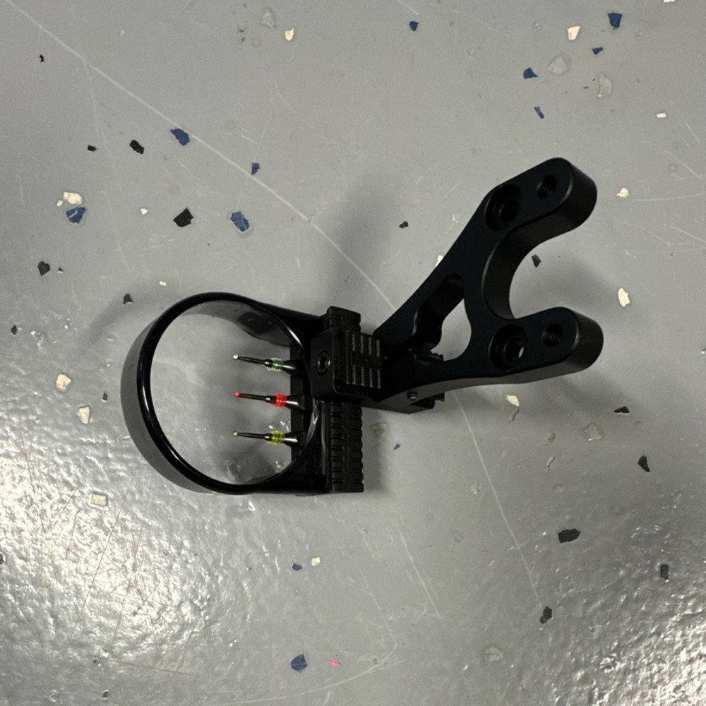 3-Pin Fixed Pin Sight Archery Sight for Compound Bow Black Bow Accessory